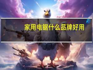 家用电锯什么品牌好用