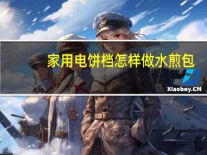 家用电饼档怎样做水煎包