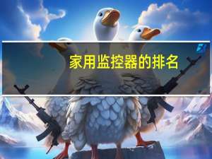 家用监控器的排名