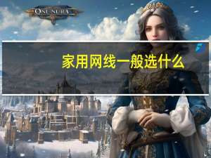 家用网线一般选什么