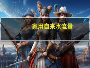 家用自来水流量