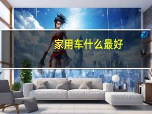 家用车什么最好