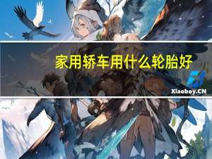 家用轿车用什么轮胎好
