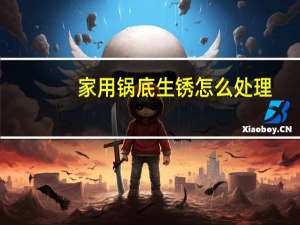家用锅底生锈怎么处理