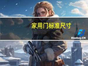 家用门标准尺寸