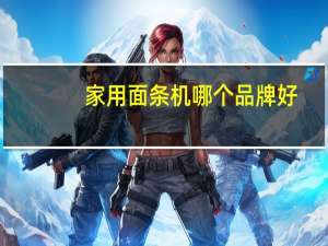 家用面条机哪个品牌好