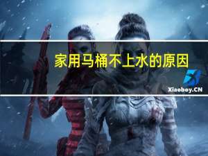 家用马桶不上水的原因