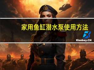 家用鱼缸潜水泵使用方法