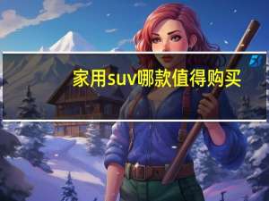 家用suv哪款值得购买