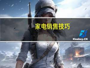 家电销售技巧