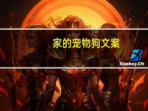 家的宠物狗文案