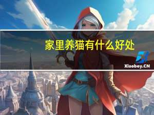 家里养猫有什么好处