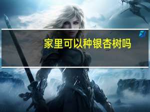 家里可以种银杏树吗