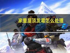 家里屋顶发霉怎么处理