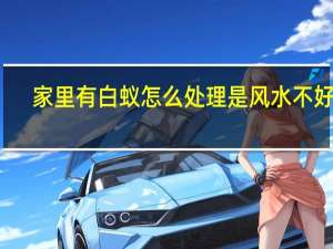 家里有白蚁怎么处理是风水不好吗（家里有白蚁怎么处理）