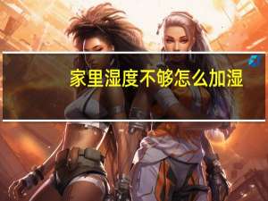 家里湿度不够怎么加湿