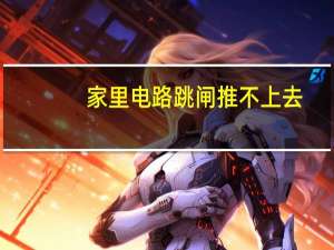 家里电路跳闸推不上去