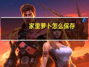 家里萝卜怎么保存