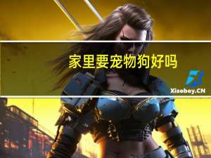 家里要宠物狗好吗