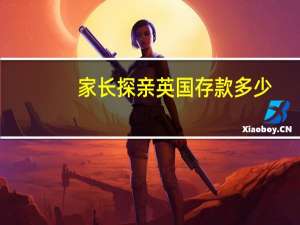 家长探亲英国存款多少