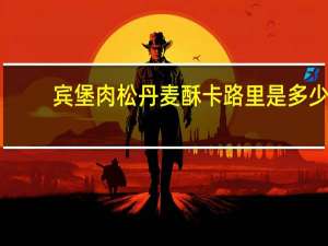 宾堡 肉松丹麦酥卡路里是多少