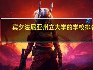 宾夕法尼亚州立大学的学校排名