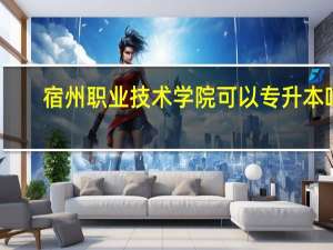 宿州职业技术学院可以专升本吗
