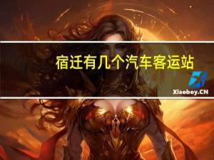 宿迁有几个汽车客运站