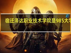 宿迁泽达职业技术学院是985大学吗