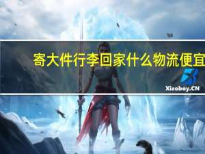 寄大件行李回家什么物流便宜
