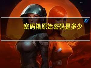 密码箱原始密码是多少