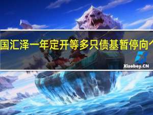 富国汇泽一年定开等多只债基暂停向个人发售