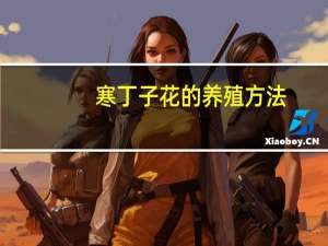 寒丁子花的养殖方法