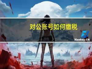 对公账号如何缴税
