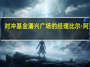 对冲基金潘兴广场的经理比尔·阿克曼：我当初买入谷歌股票与人工智能（AI）有很大的关系