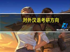 对外汉语考研方向