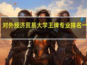 对外经济贸易大学王牌专业排名一览表