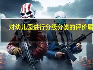 对幼儿园进行分级分类的评价属于