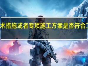 对施工组织设计中的安全技术措施或者专项施工方案是否符合工程建设强制性标准进行审查的是（）。