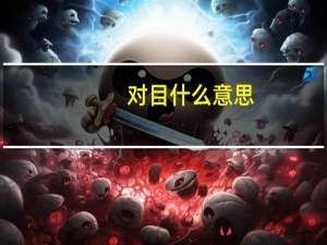 对目什么意思