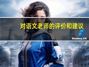 对语文老师的评价和建议