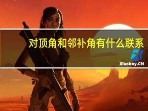 对顶角和邻补角有什么联系