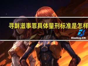 寻衅滋事罪具体量刑标准是怎样的