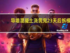 导墙混凝土浇筑完23天后拆模（导墙）