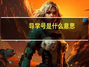 导学号是什么意思