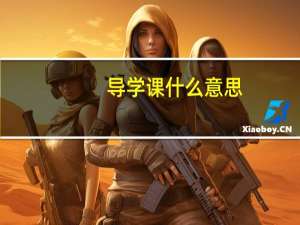 导学课什么意思