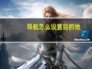 导航怎么设置目的地