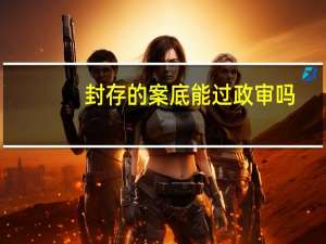 封存的案底能过政审吗
