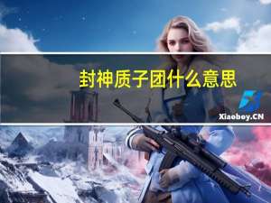 封神质子团什么意思