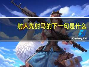 射人先射马的下一句是什么